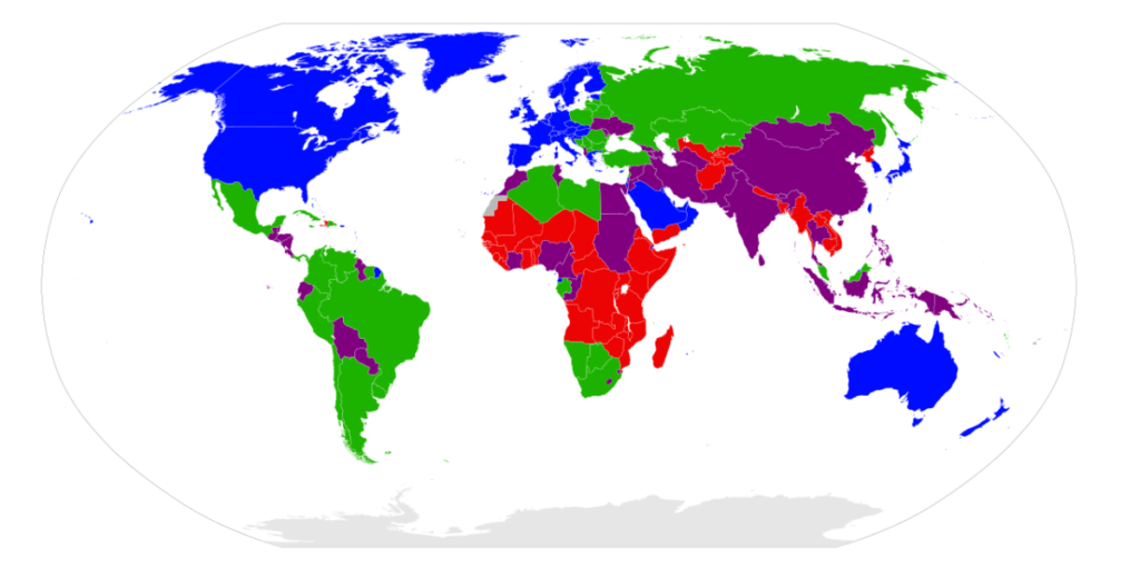 Grupos De Renda De Acordo Com O Banco Mundial Via Wikipedia